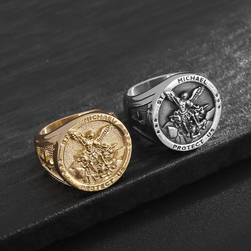 Santo Dogma — Anillo San Miguel Arcángel Dorado