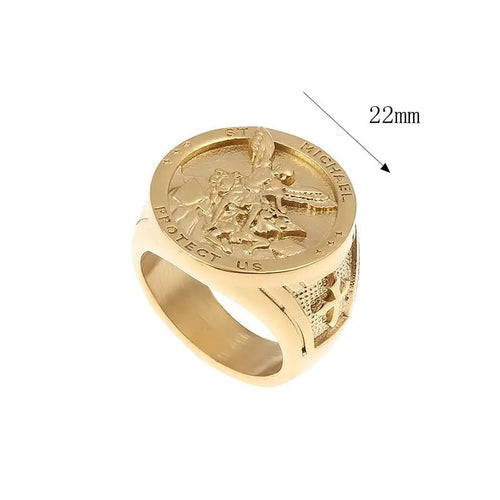 Santo Dogma — Anillo San Miguel Arcángel Dorado