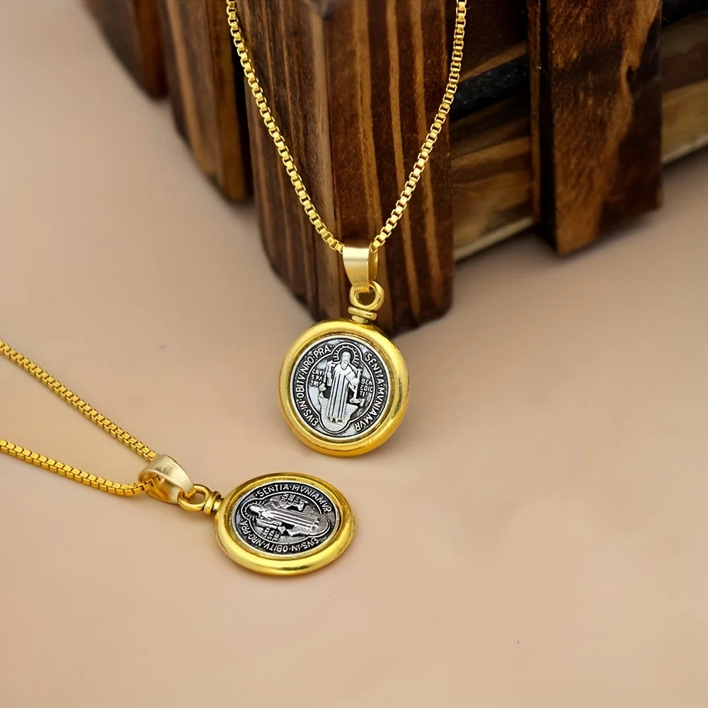 Santo Dogma — Medalla San Benito con Cadena
