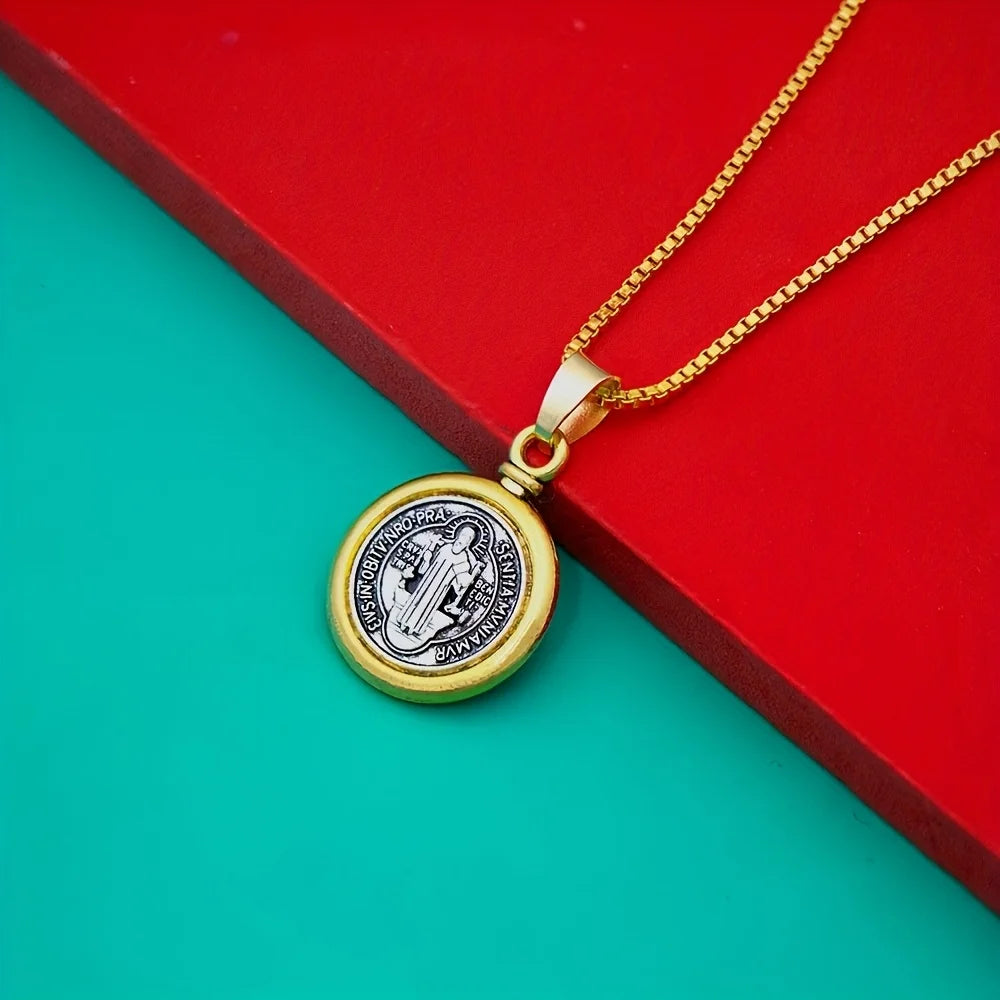Santo Dogma — Medalla San Benito con Cadena
