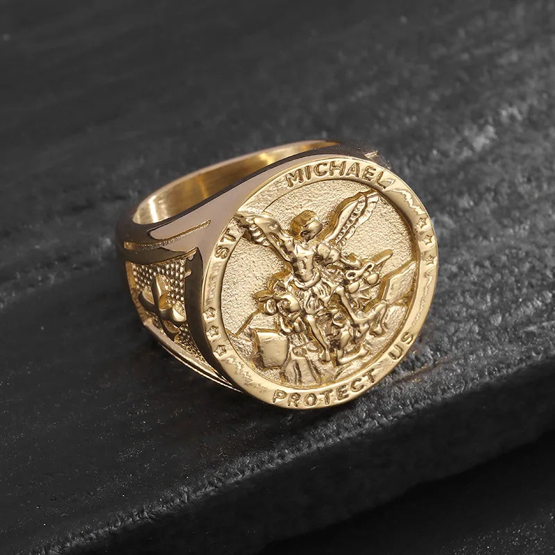 Santo Dogma — Anillo San Miguel Arcángel Dorado